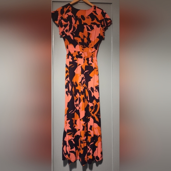 Anthropologie Abel The Label Women's Floral High Lo Dress | Short Sleeve | Small - Picture 2 of 5